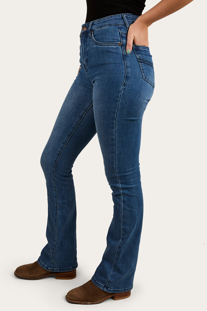 Ringers Western
Penny Womens High-Rise Bootleg Jeans Coolmax - Vintage Blue Wash