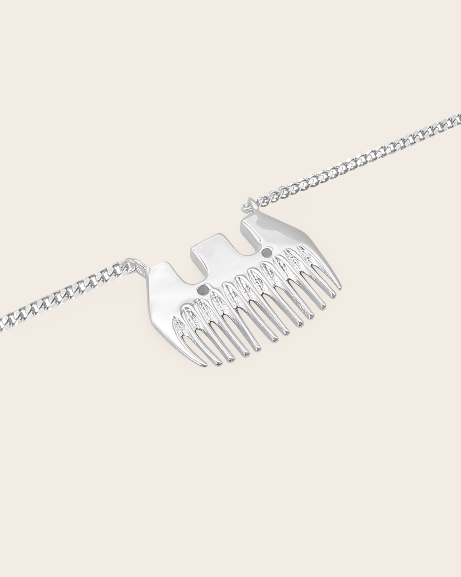 Whistle & Pop Heritage Wool Comb Necklace