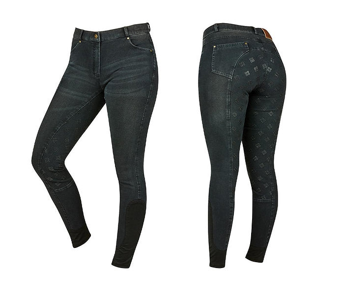 Dublin Shona Full Grip Silicone Print Denim Breeches