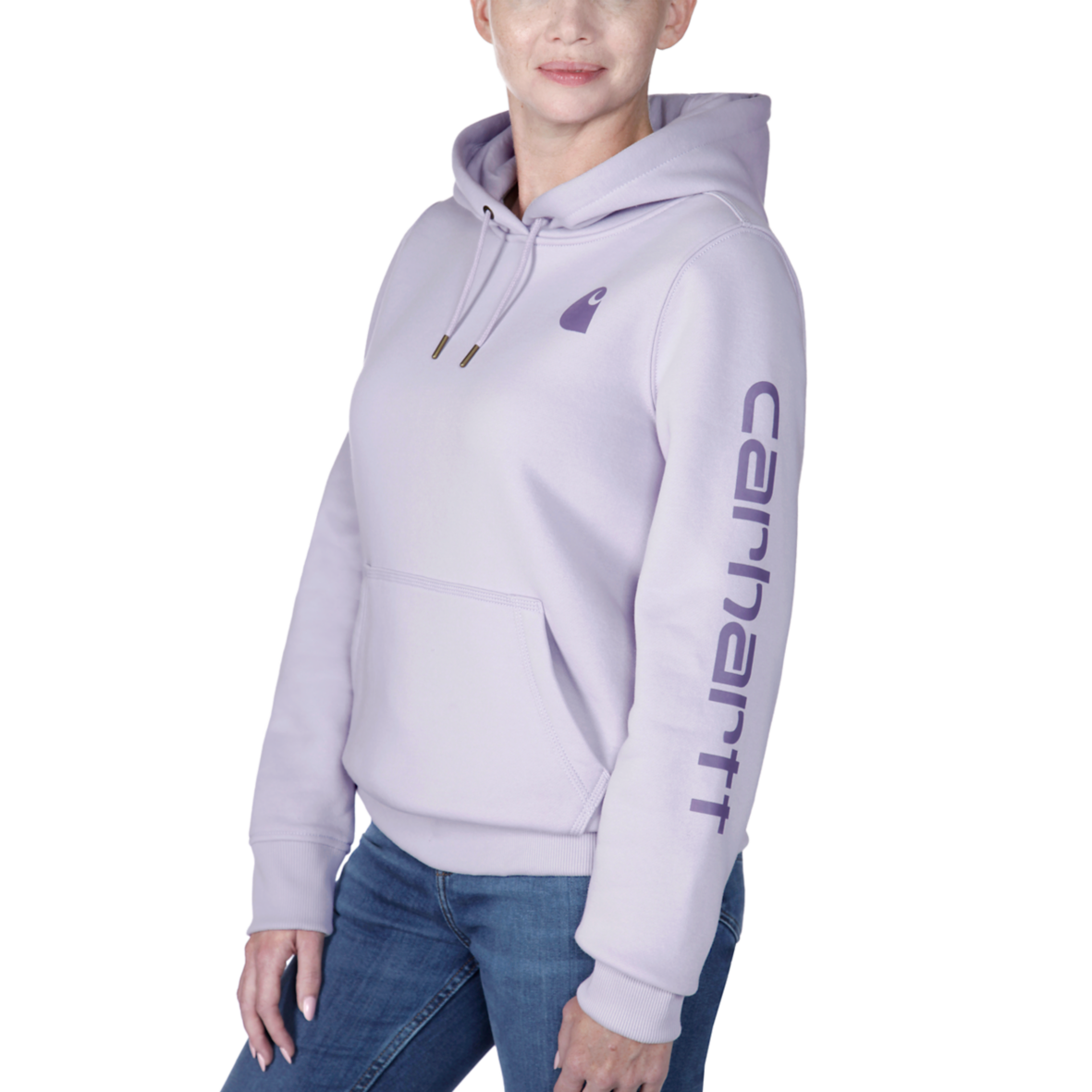 Carhartt Womens Clarksburg Fleece Graphic Hooded Sweatshirt