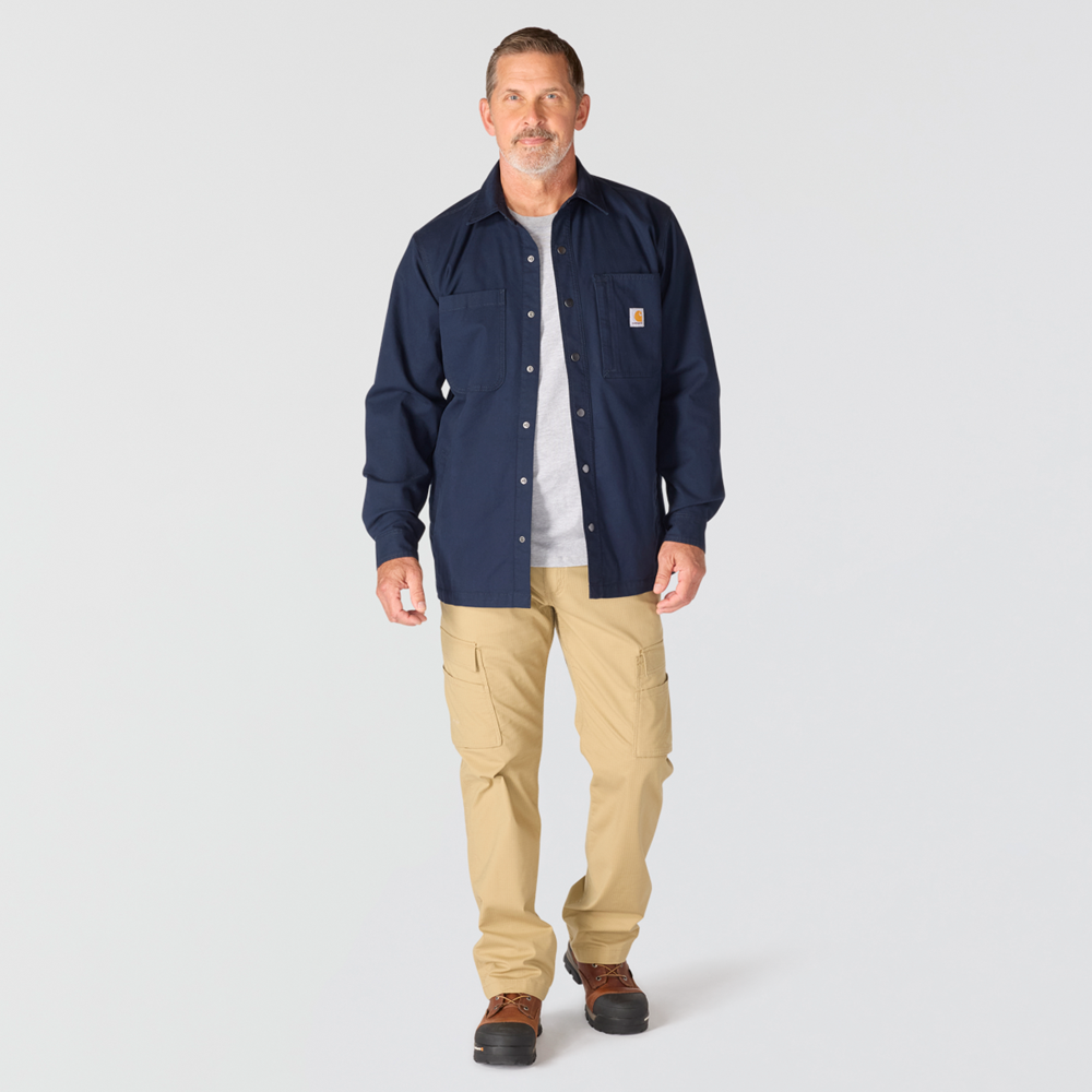 Carhartt Relaxed Fit Canvas Fleece Lined Shirt Jacket