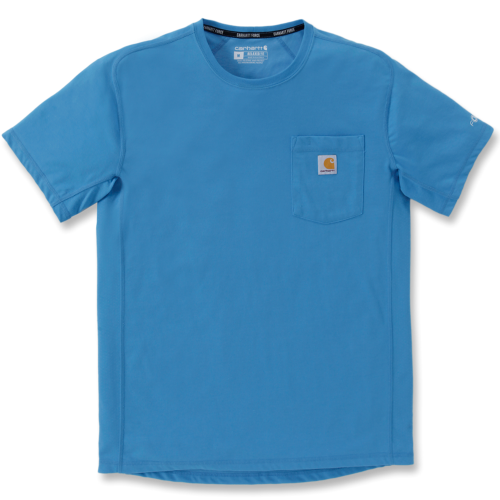 Carhartt Force Midweight Pocket T - Engineer Blue Heather