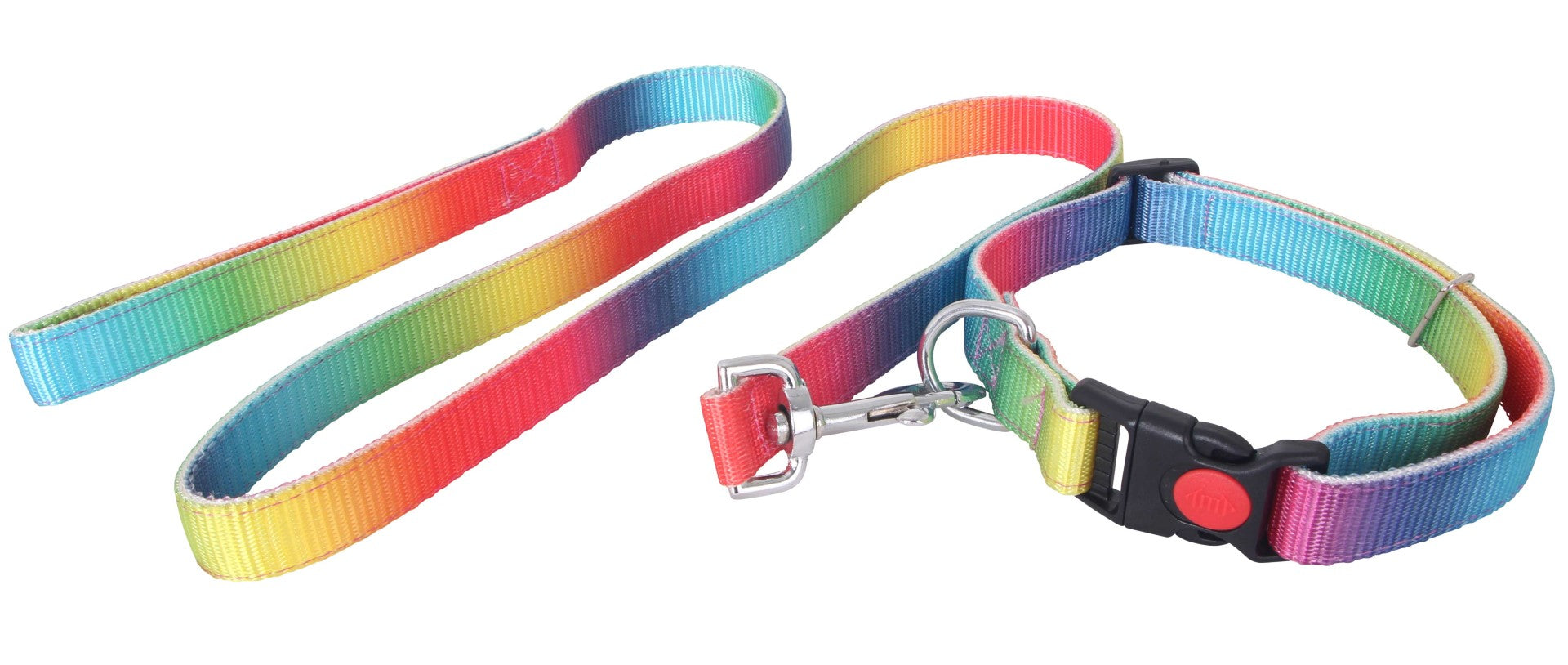 Flair Rainbow Dog Collar and Lead Set
