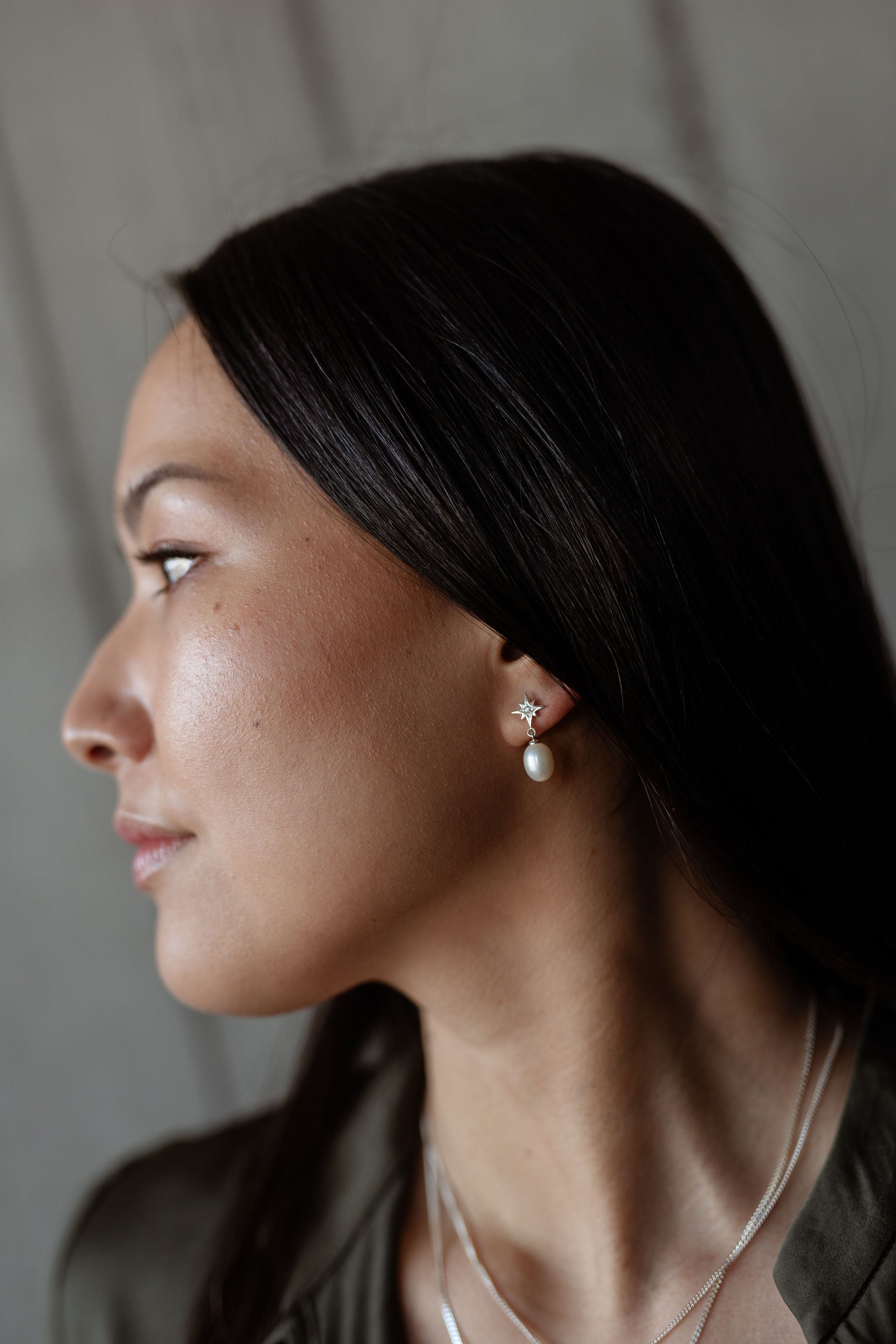 Whistle & Pop Starkeeper Southern Star Pearl Drop Earrings