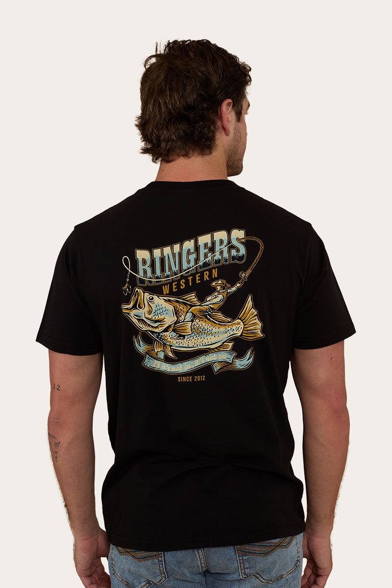 Ringers Western Buckin Barra Mens Loose Fit T-Shirt