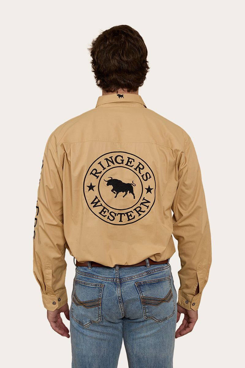Ringers Western Hawkeye Mens Half Button Work Shirt