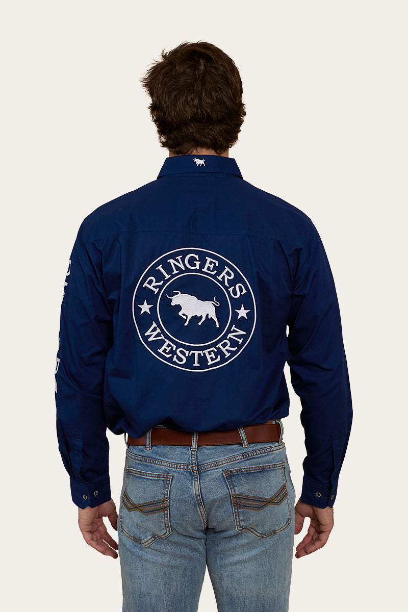 Ringers Western Hawkeye Mens Half Button Work Shirt