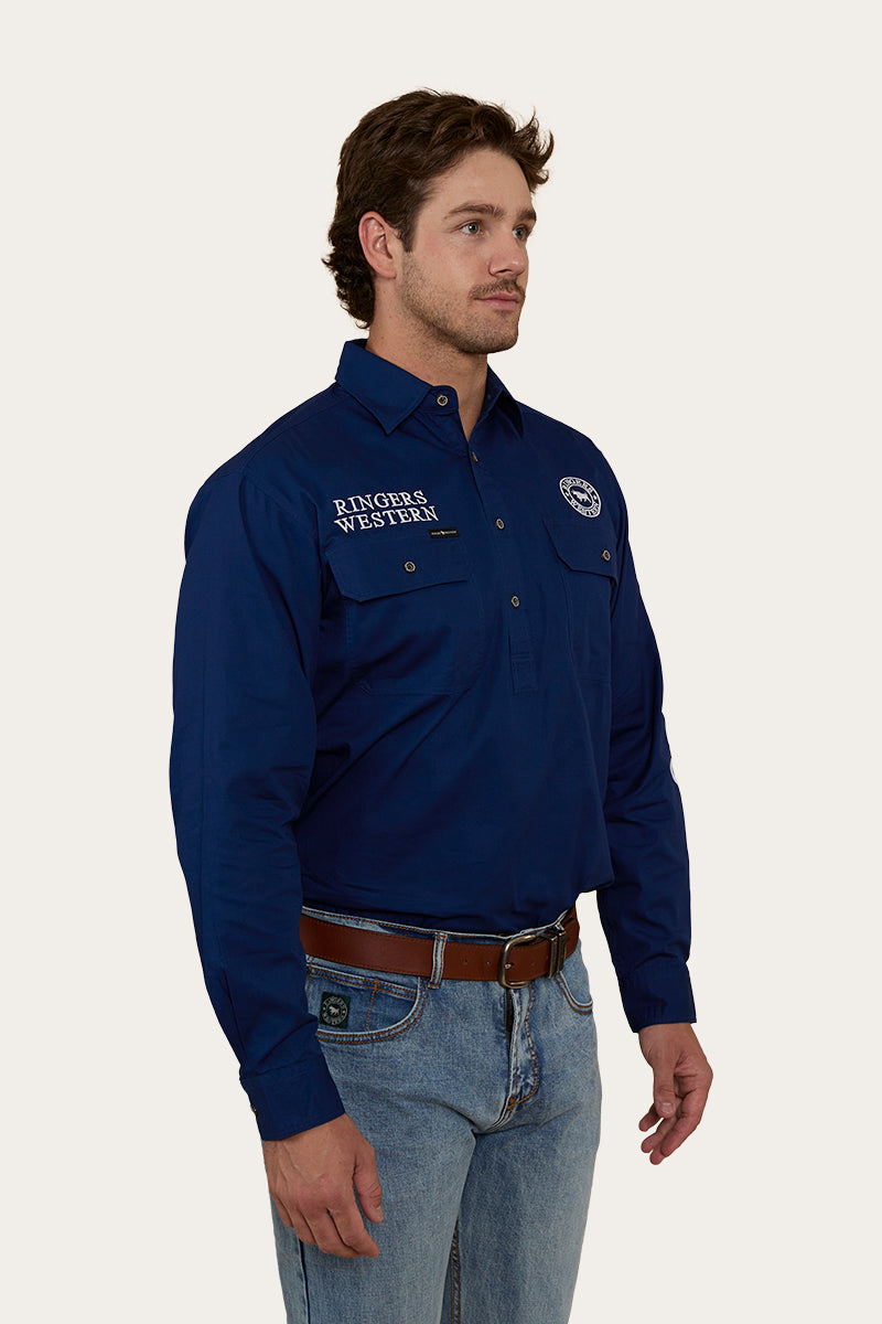 Ringers Western Hawkeye Mens Half Button Work Shirt