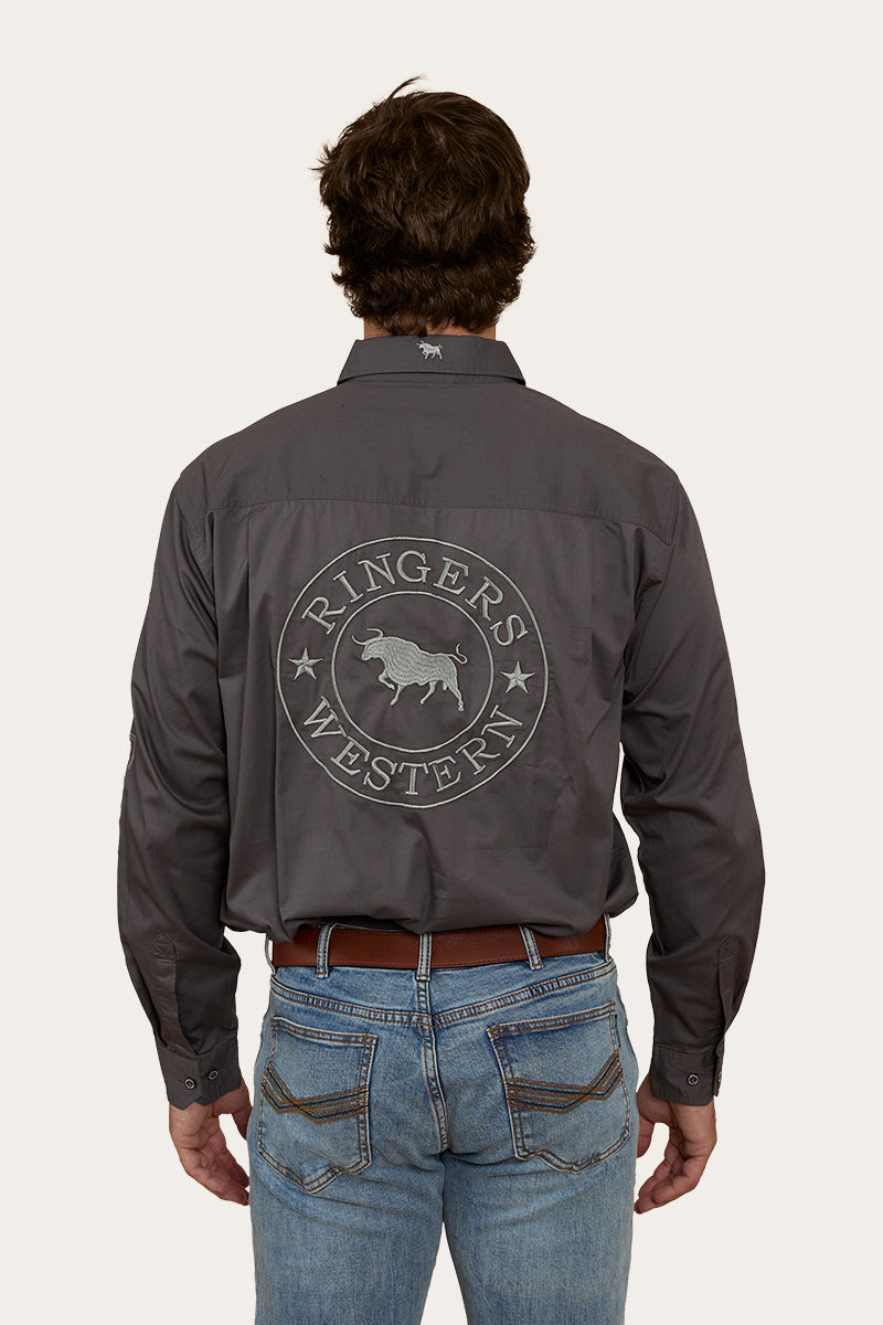 Ringers Western Hawkeye Mens Half Button Work Shirt