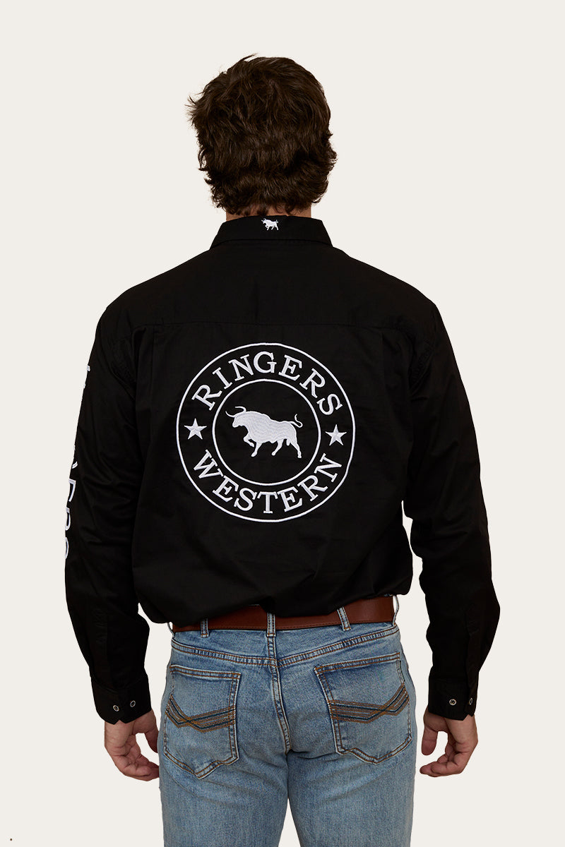 Ringers Western Hawkeye Mens Half Button Work Shirt