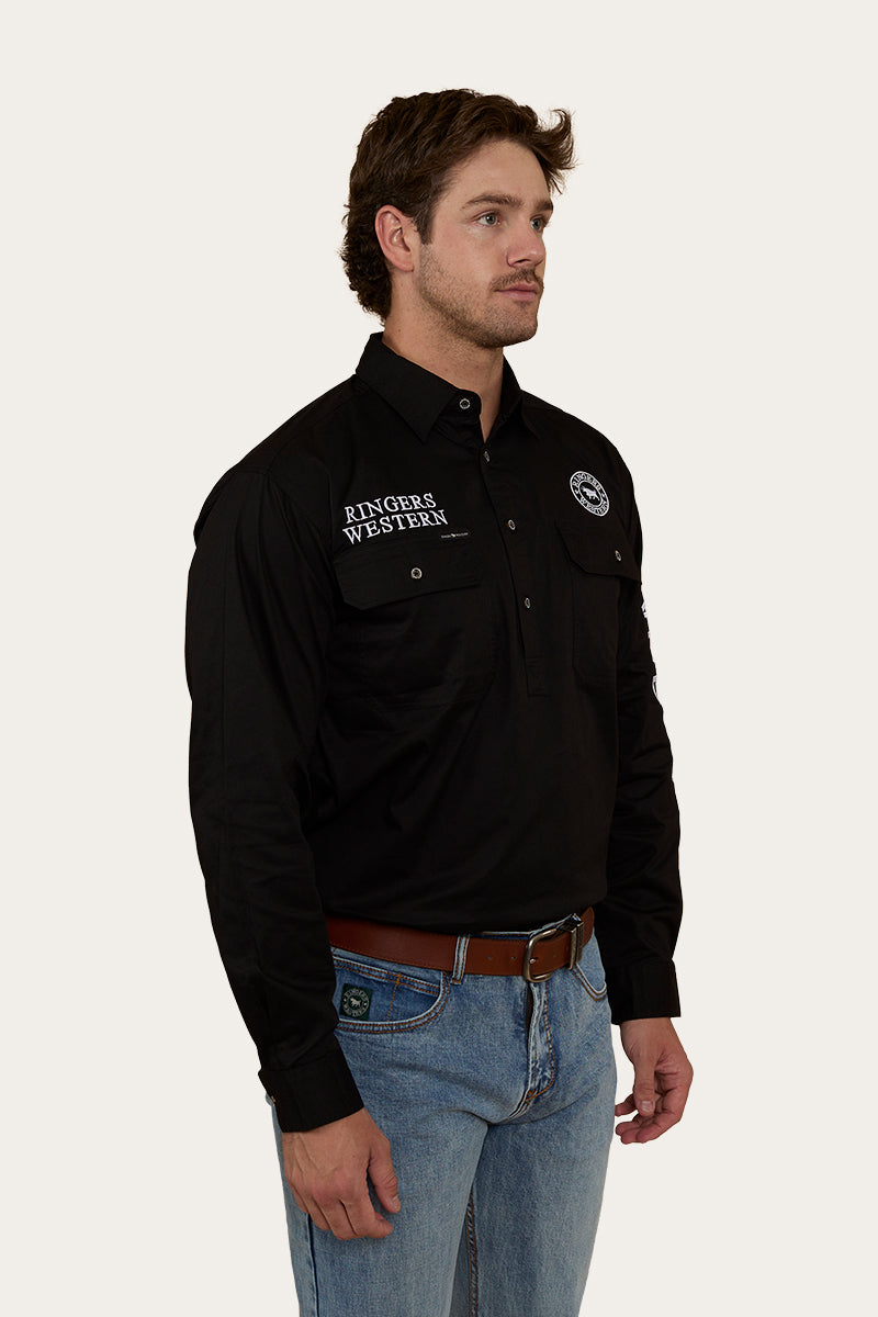 Ringers Western Hawkeye Mens Half Button Work Shirt