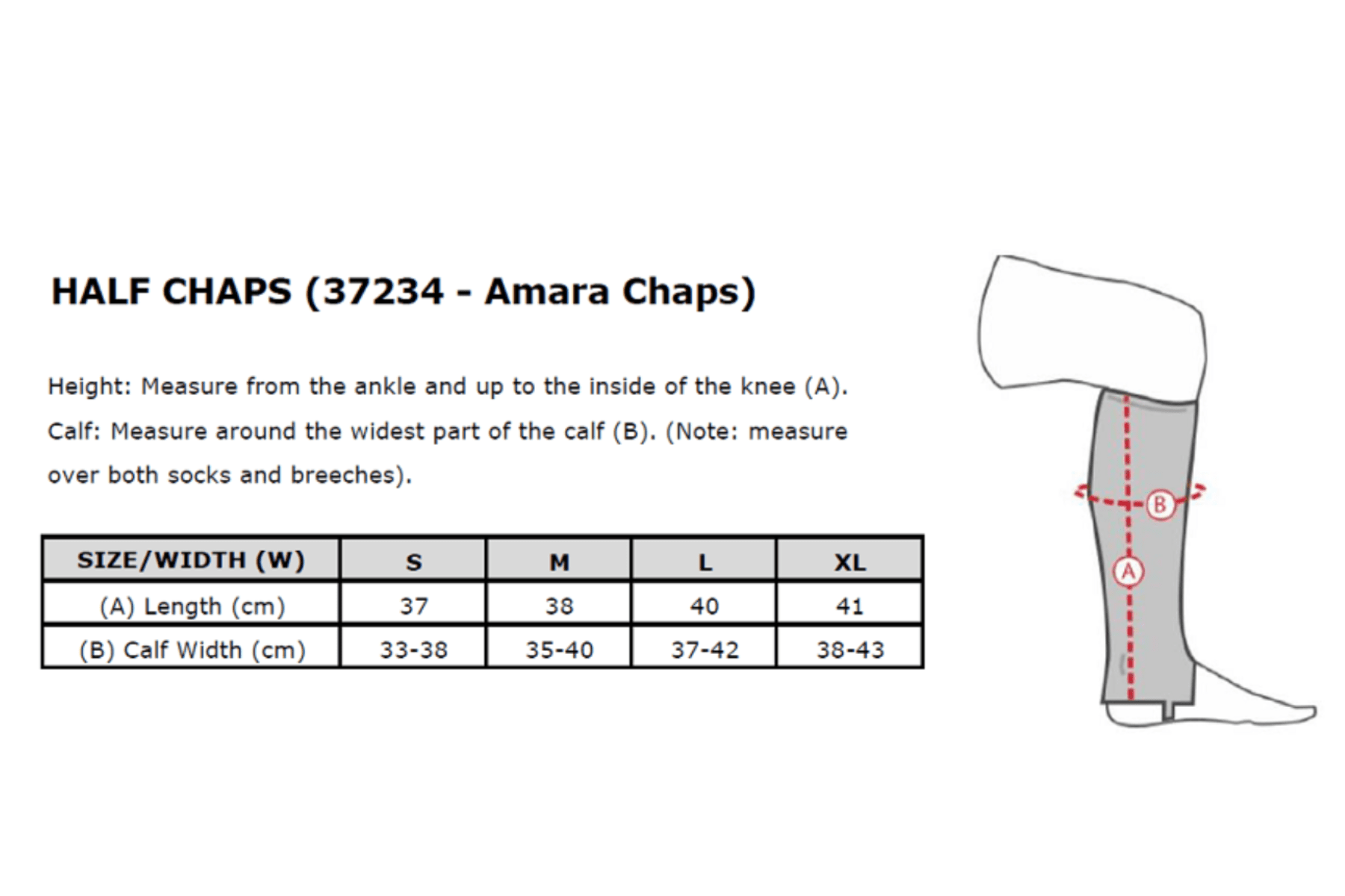 Horze Amara Chaps With Rib