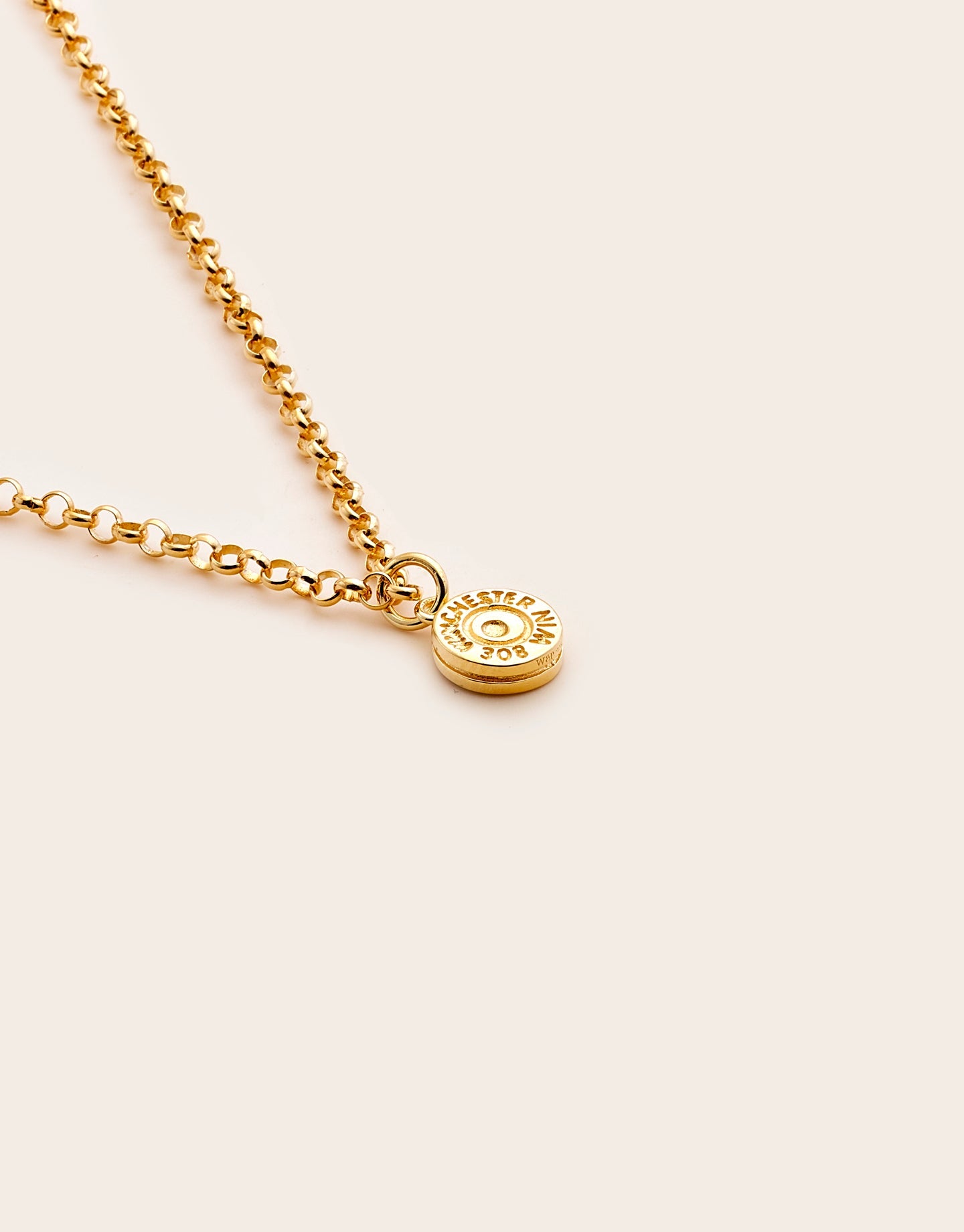 Whistle & Pop Hunter Gatherer 308 Bullet Necklace Silver