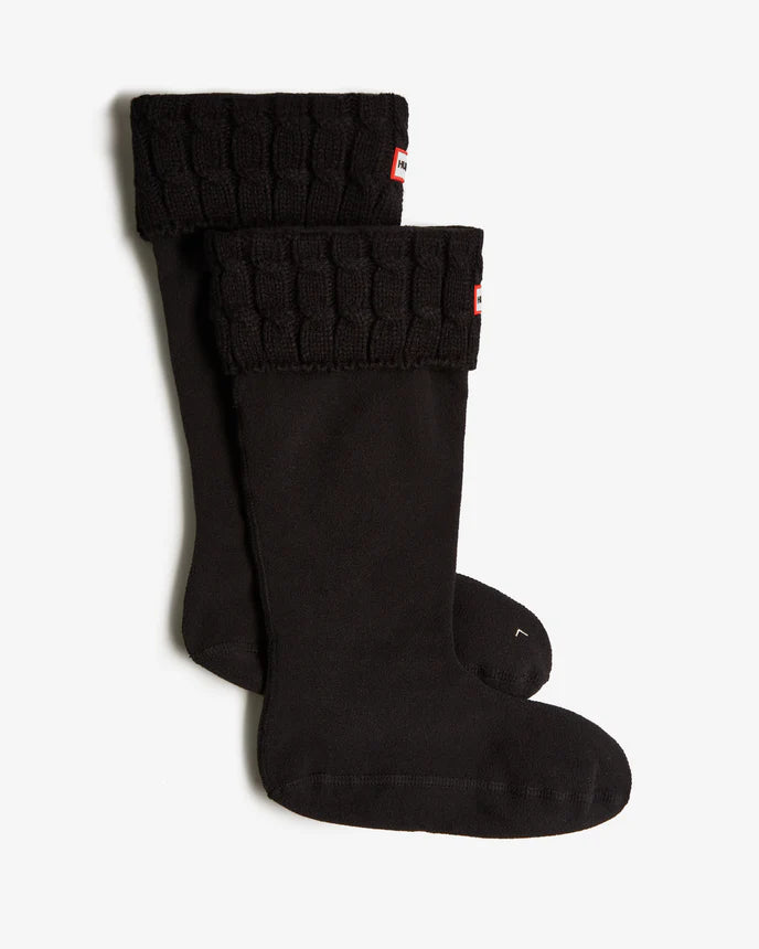 Hunter 6 Stitch Cable Tall Boot Sock