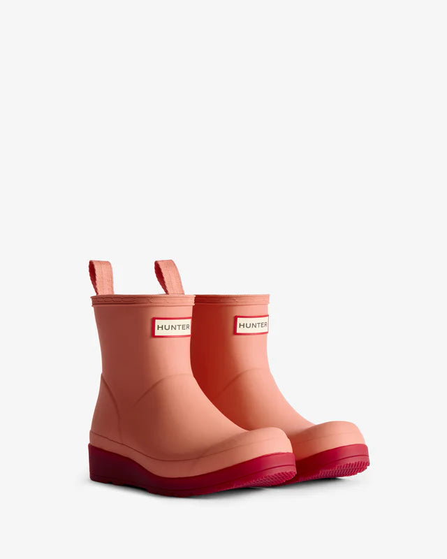 Hunter Women’s Play Short boot (Translucent Sole) Terracota/merlot