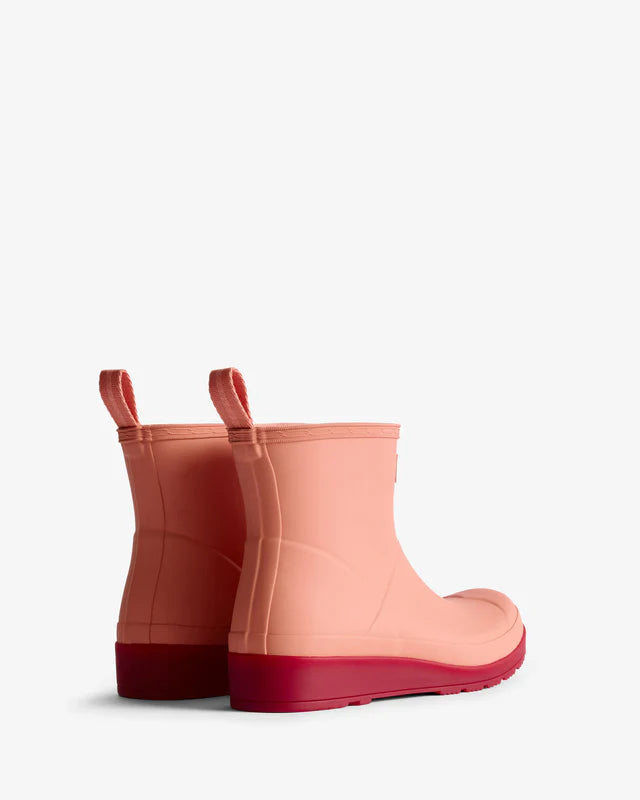 Hunter Women’s Play Short boot (Translucent Sole) Terracota/merlot