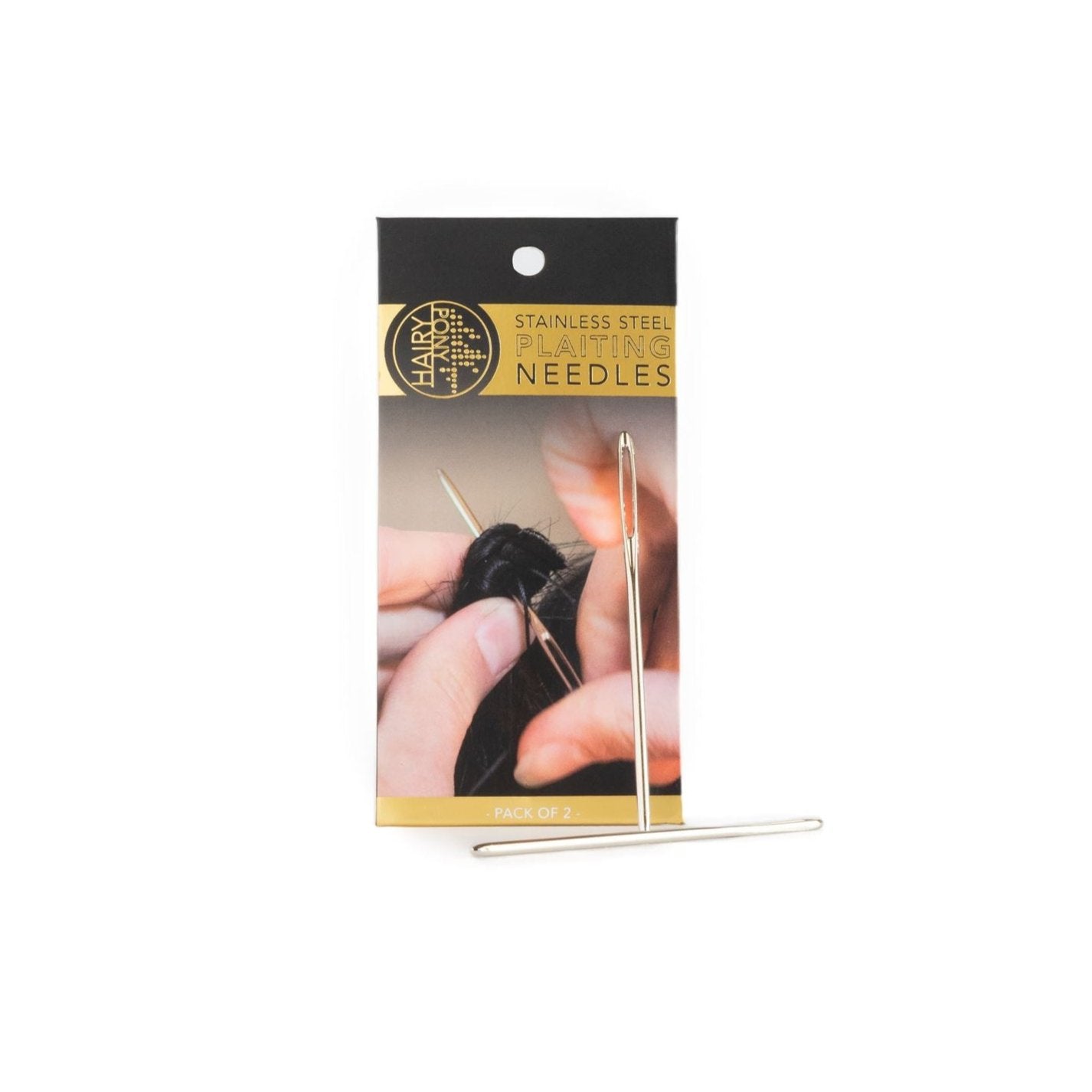 Hairy Pony Stainless Steel Horse Plaiting Needles - Pack of 2