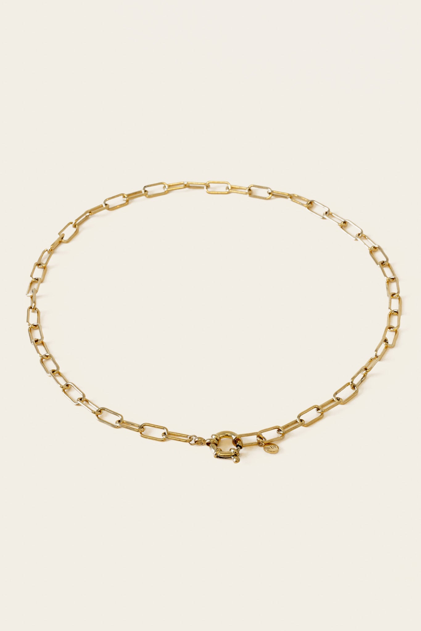 Whistle & Pop Heritage Paper Clip Chain Necklace