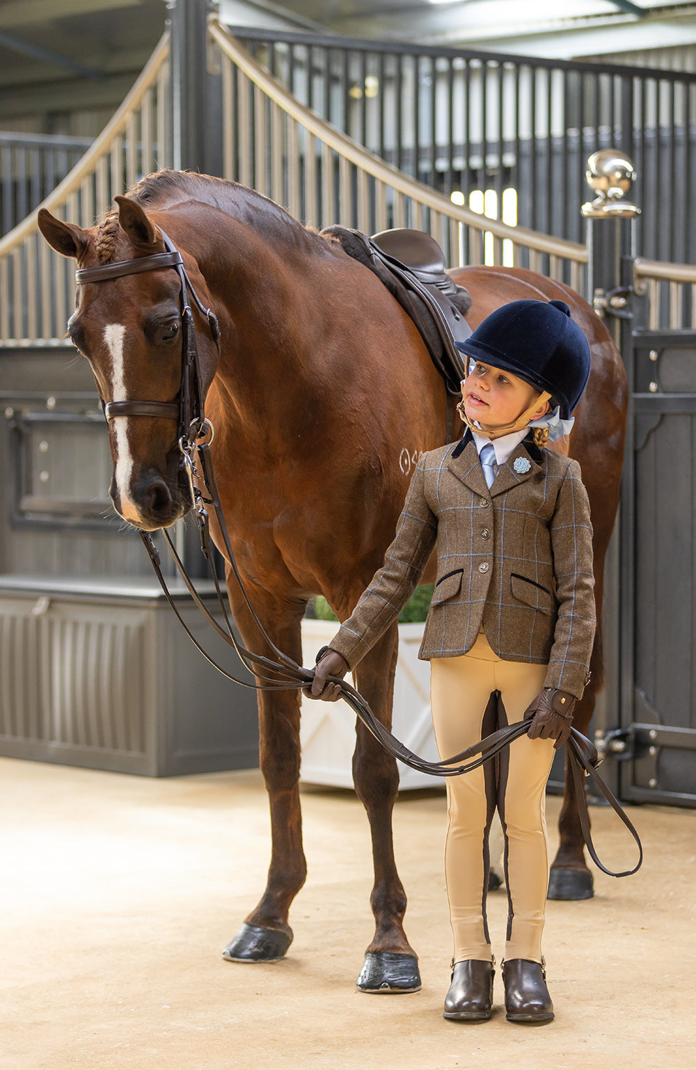 Bare Equestrian Youth 2-Tone Competition Tights