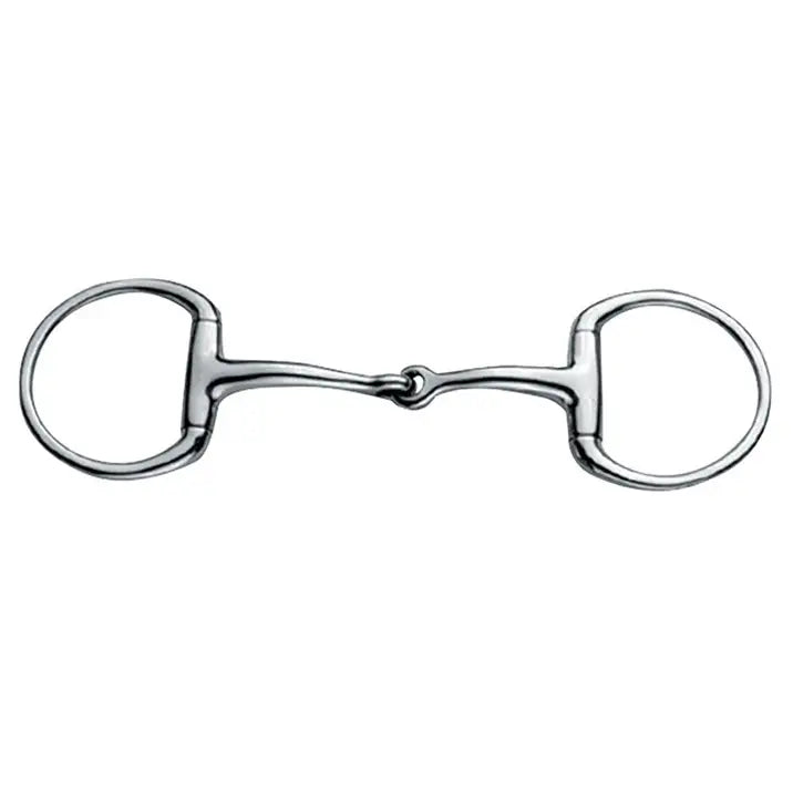 JP Korsteel Stainless Steel Jointed Eggbutt Snaffle Bit