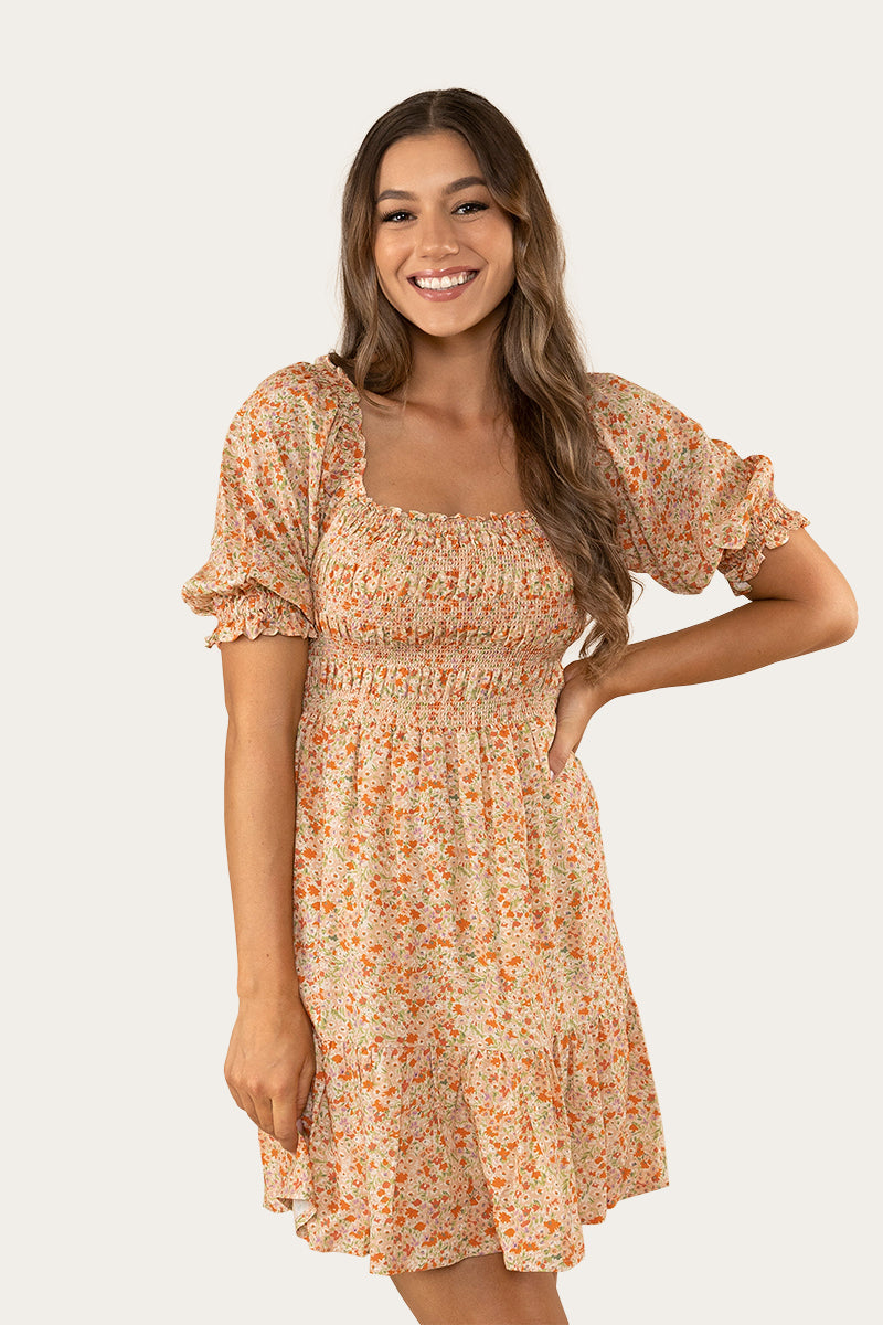 Ringers Western Tahlia Womens Shirred Mini Dress