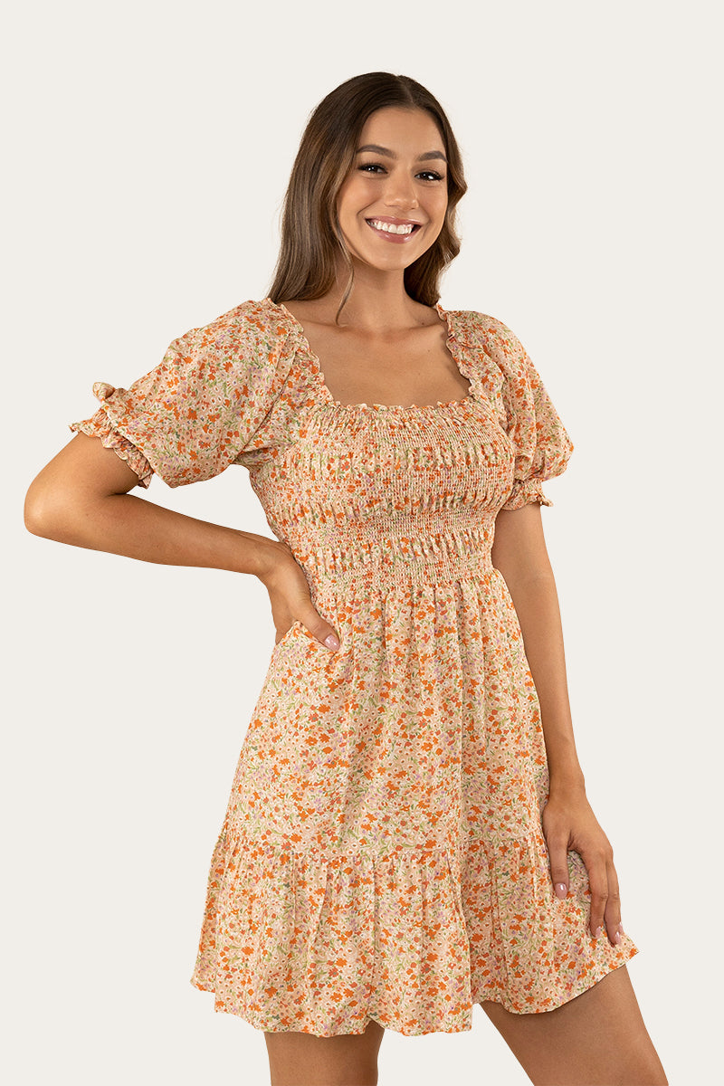 Ringers Western Tahlia Womens Shirred Mini Dress