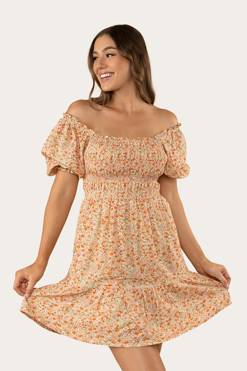 Ringers Western Tahlia Womens Shirred Mini Dress