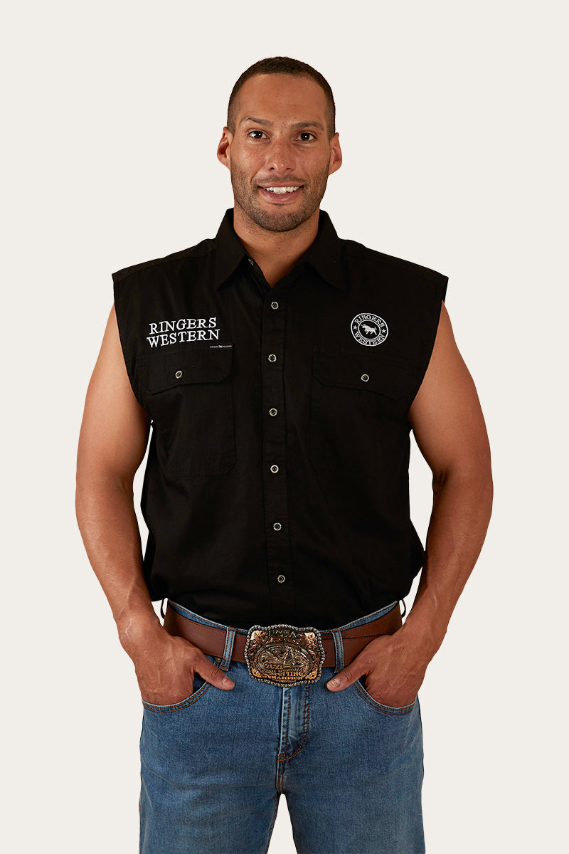 Ringers Western Hawkeye Mens Sleeveless Work Shirt