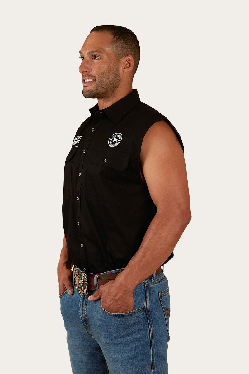 Ringers Western Hawkeye Mens Sleeveless Work Shirt