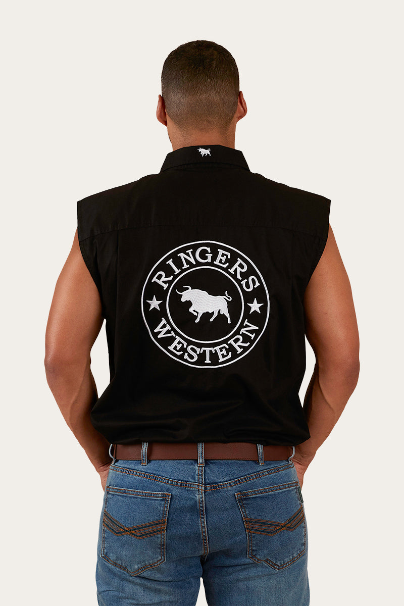 Ringers Western Hawkeye Mens Sleeveless Work Shirt