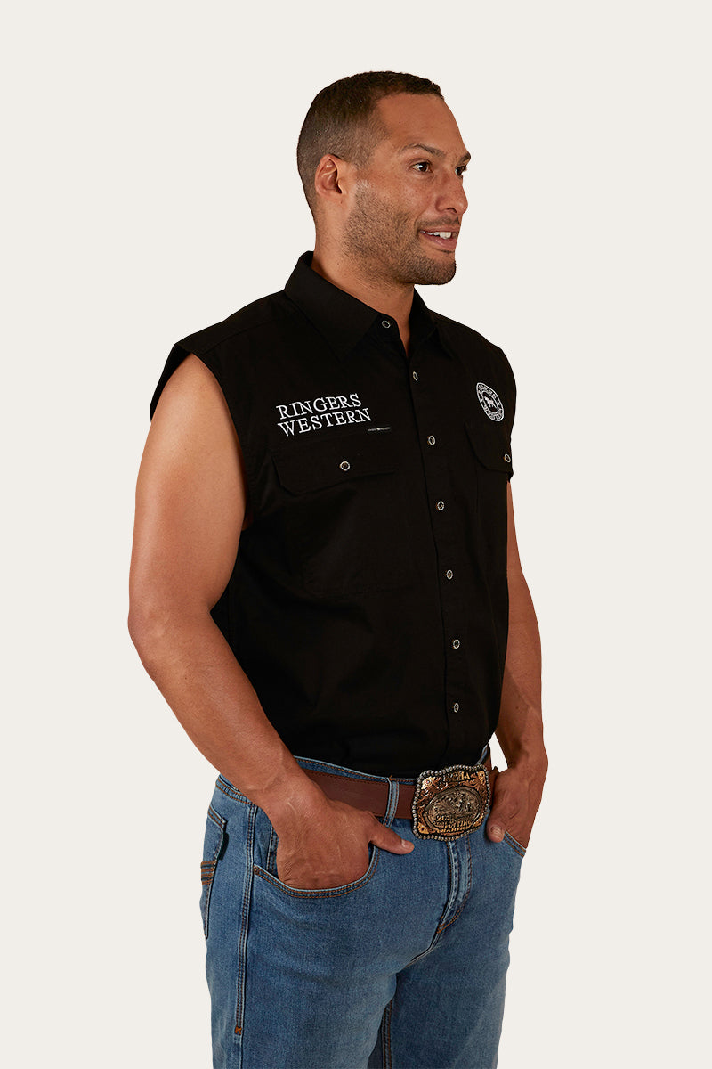 Ringers Western Hawkeye Mens Sleeveless Work Shirt