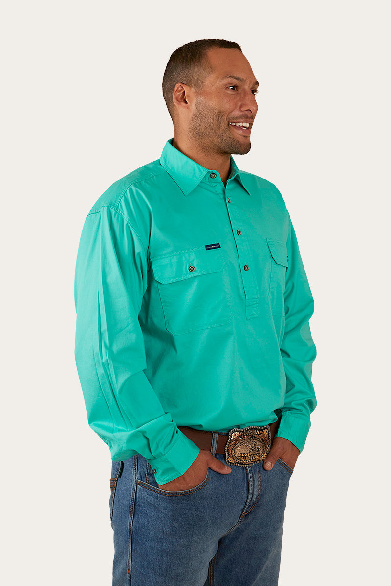 Ringers Western King River Mens Half Button Work Shirt
