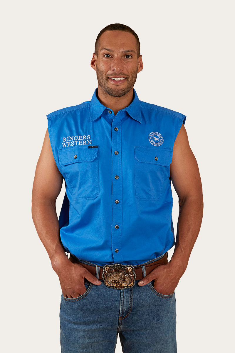 Ringers Western Hawkeye Mens Sleeveless Work Shirt