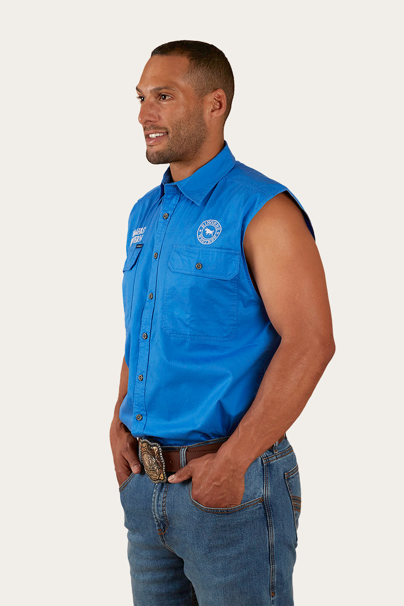 Ringers Western Hawkeye Mens Sleeveless Work Shirt