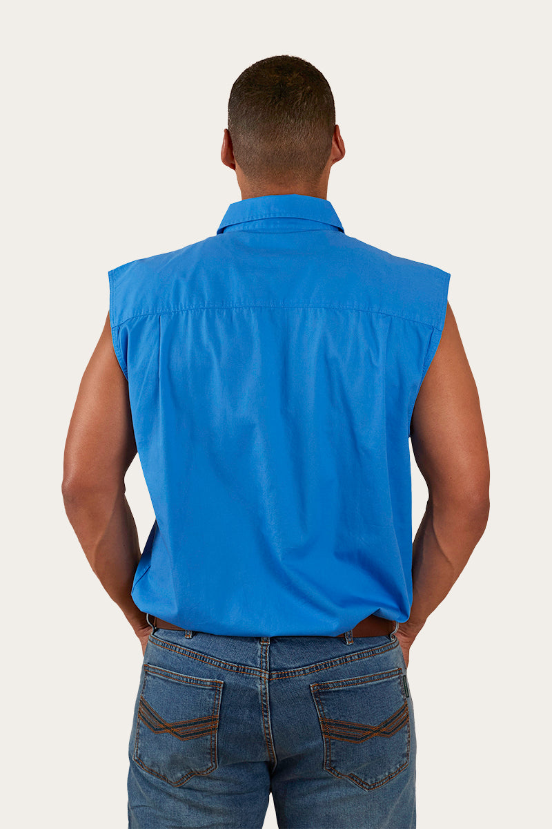 Ringers Western Rob Roy Mens Sleeveless Full Button Work Shirt