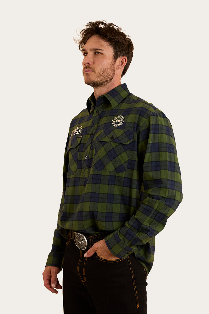 Ringers Western Kingswood Mens Half Button Flannel
