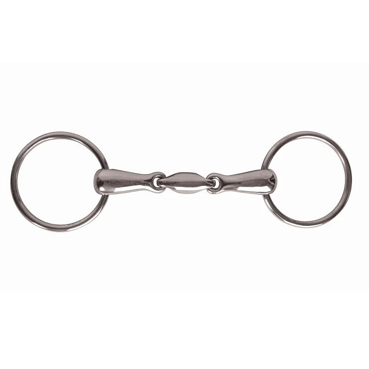 Korsteel Stainless Steel Oval Link Loose Ring Snaffle Bit