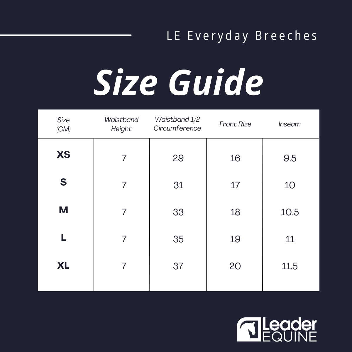 Leader Equine Everyday Hybrid Breeches Full Seat