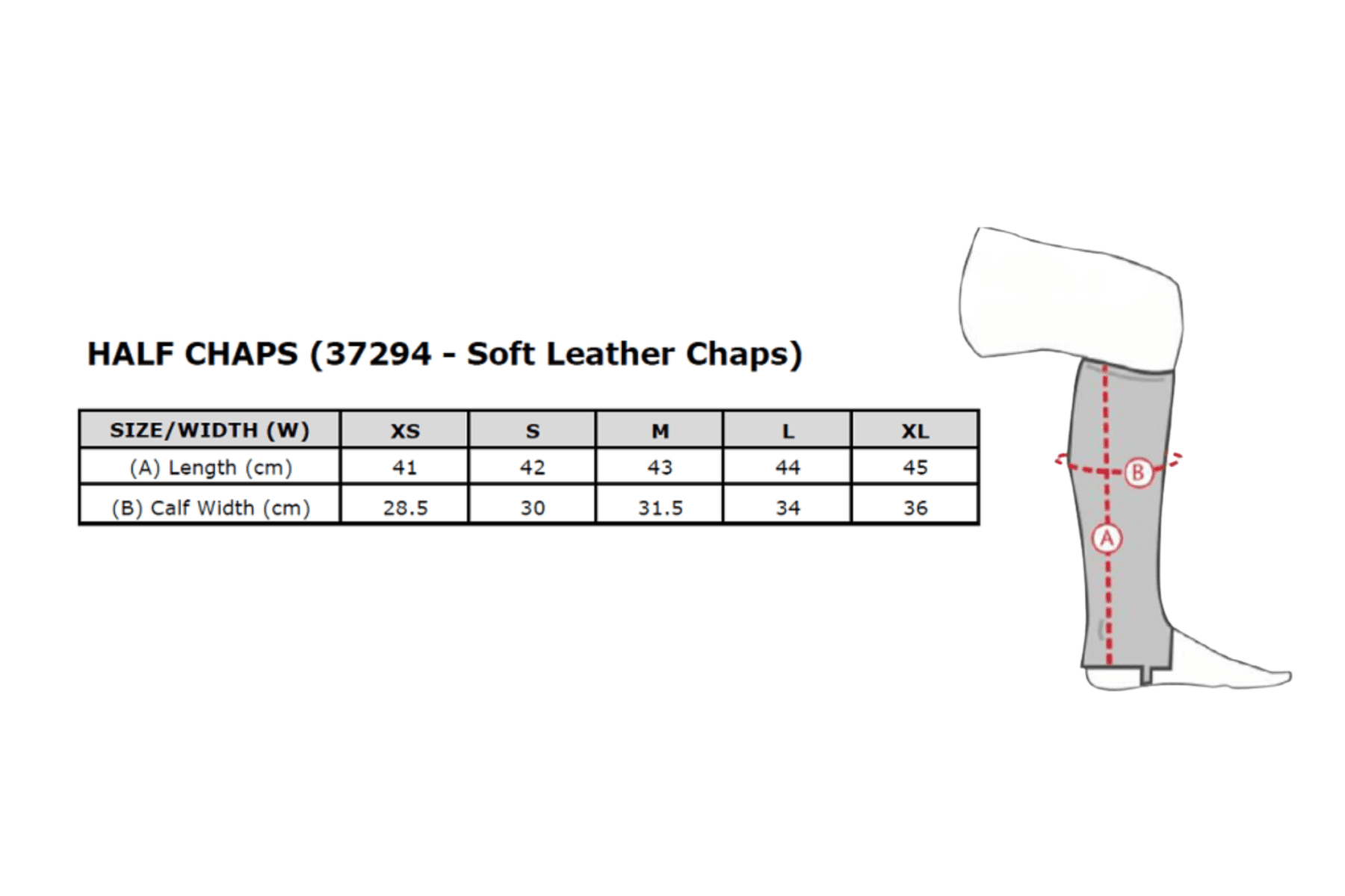 Horze Leather Half Chaps