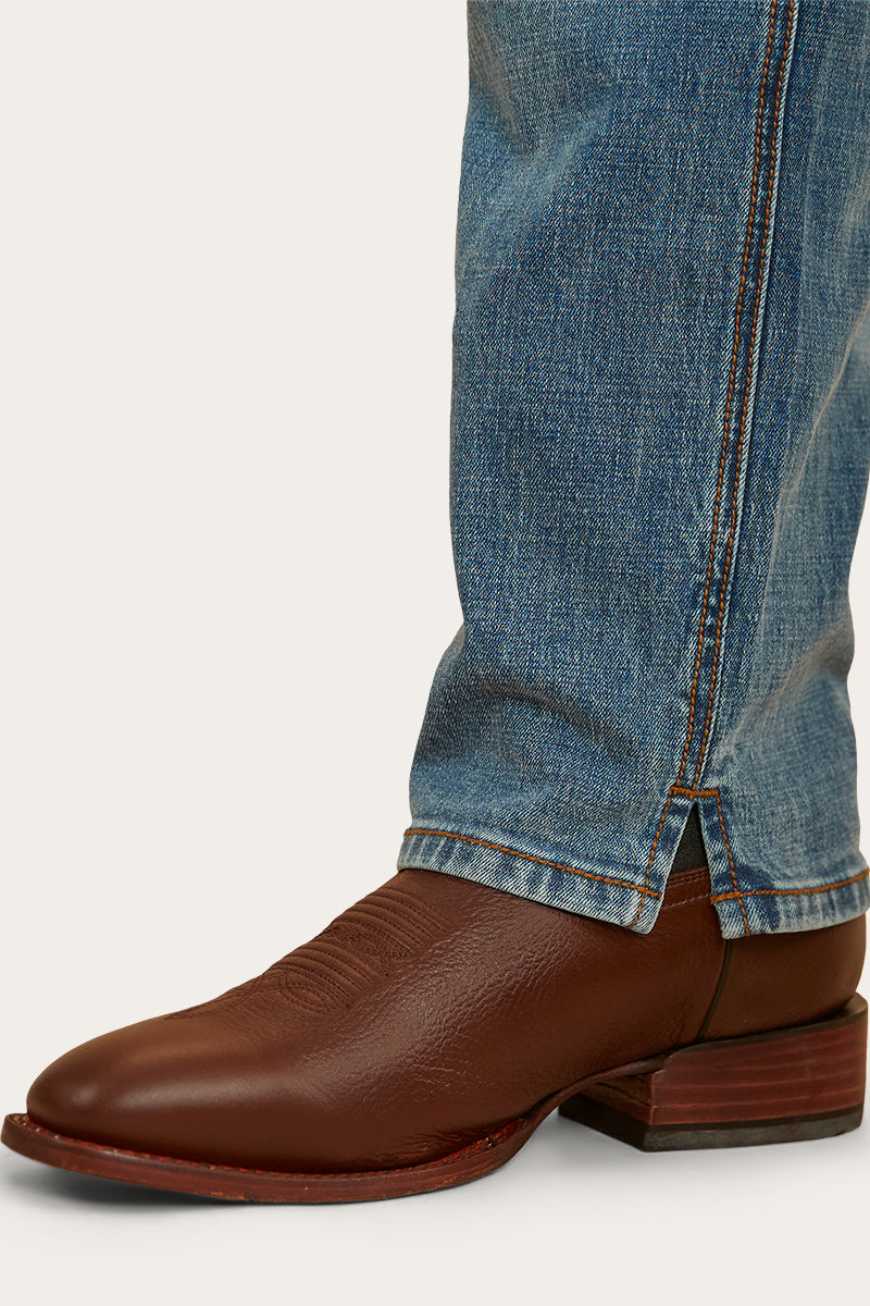 Ringers Western
Muster Rodeo Mens Straight Leg Jeans - Mid Wash Blue