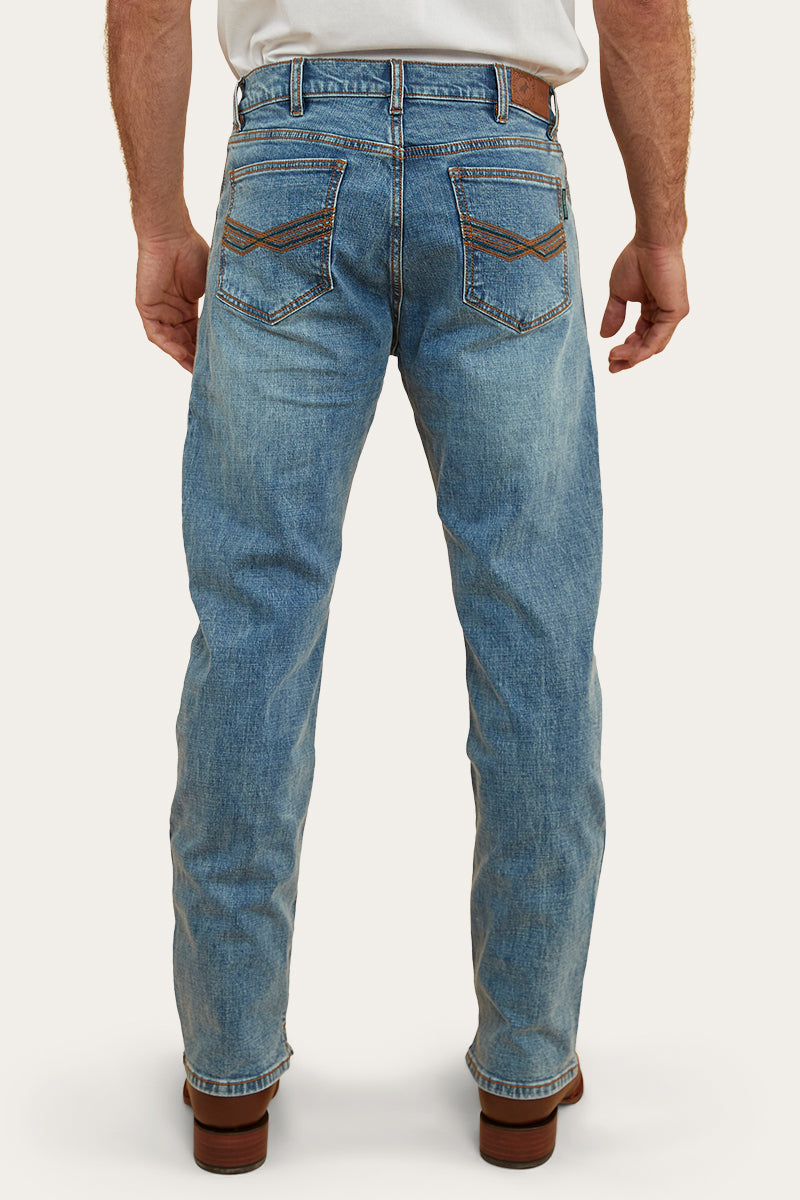 Ringers Western
Muster Rodeo Mens Straight Leg Jeans - Mid Wash Blue