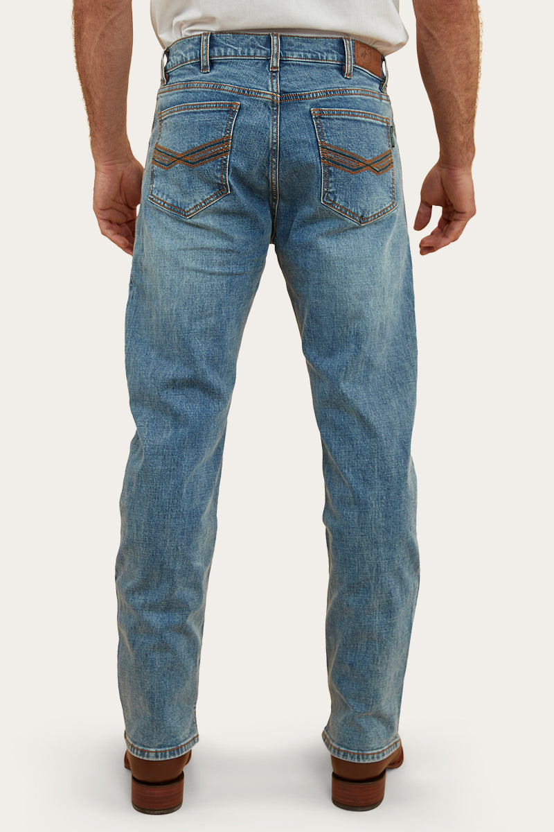 Ringers Western
Muster Rodeo Mens Straight Leg Jeans - Mid Wash Blue
