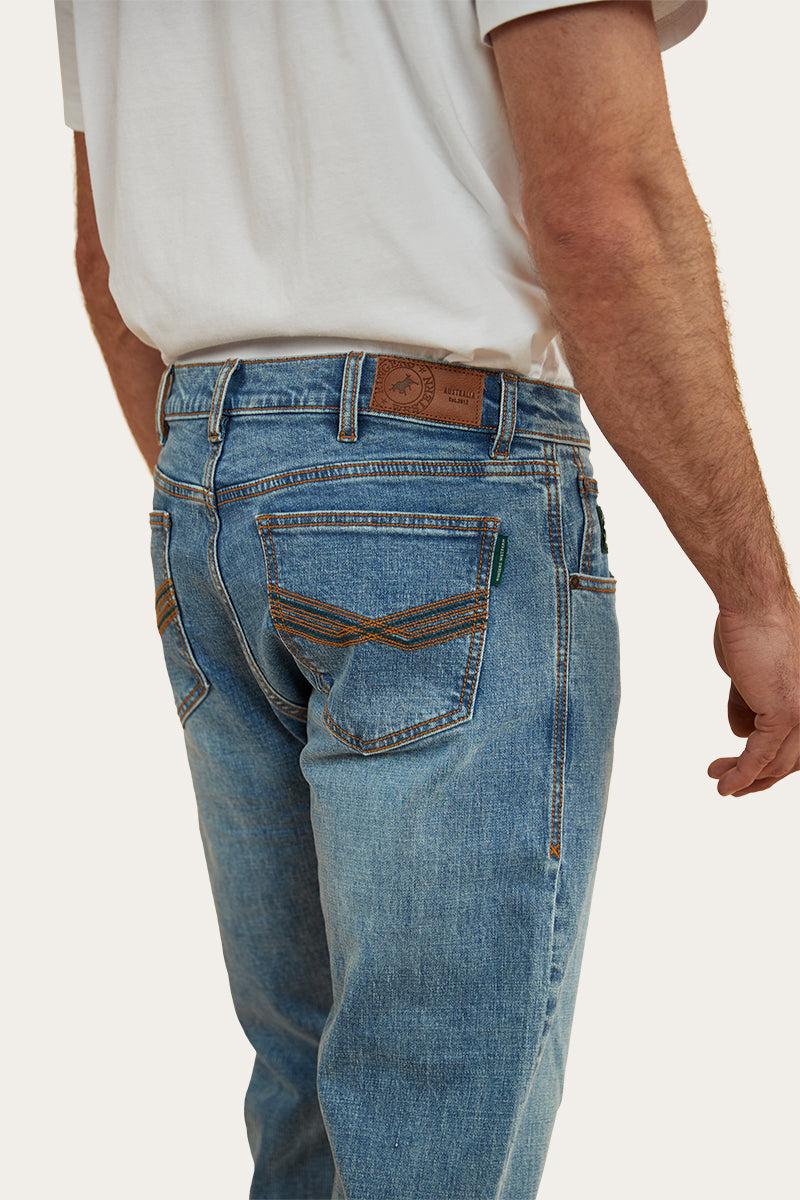 Ringers Western
Muster Rodeo Mens Straight Leg Jeans - Mid Wash Blue