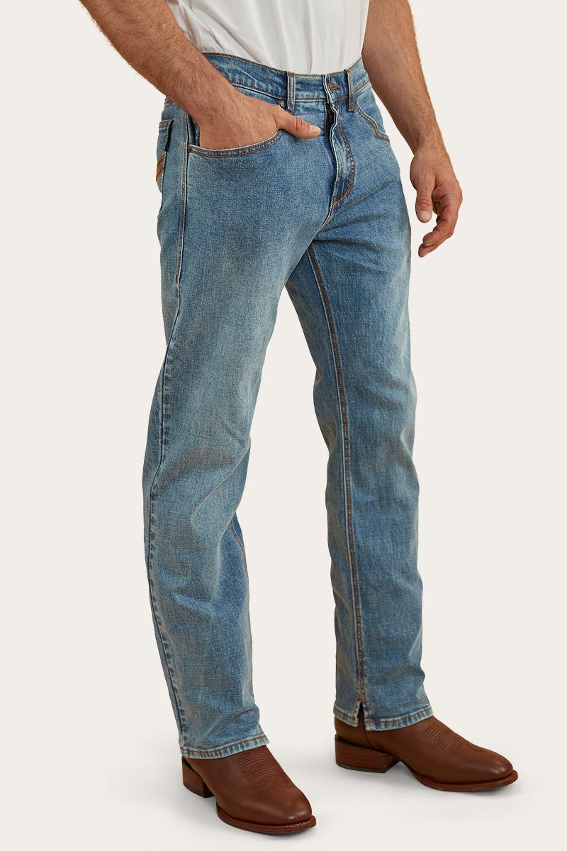 Ringers Western
Muster Rodeo Mens Straight Leg Jeans - Mid Wash Blue