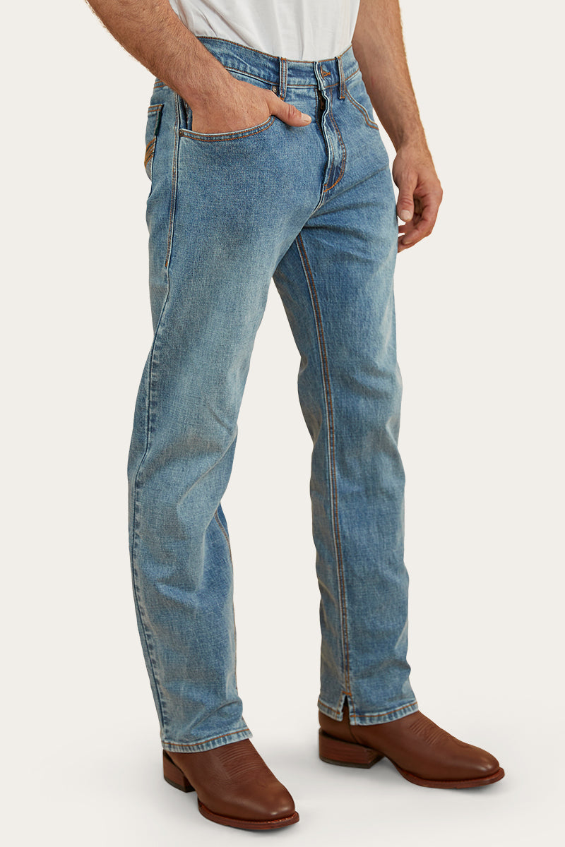 Ringers Western
Muster Rodeo Mens Straight Leg Jeans - Mid Wash Blue