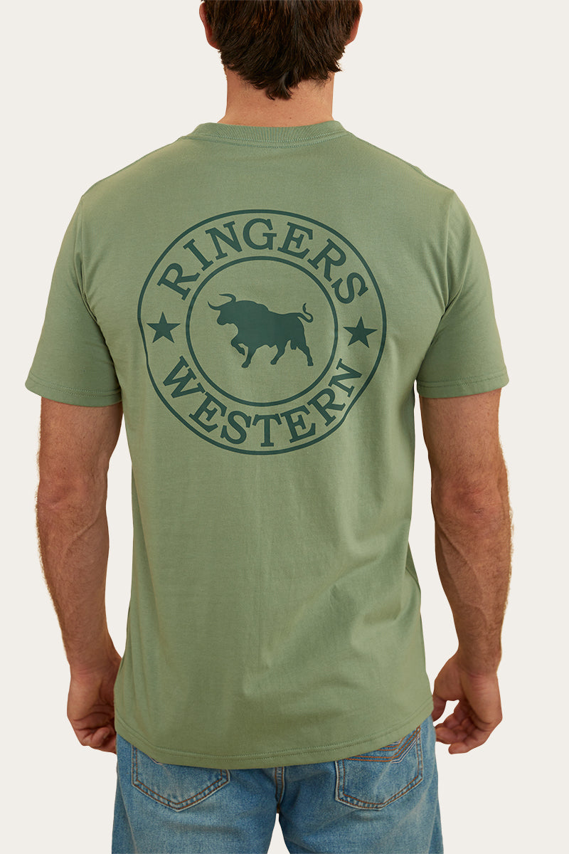 Ringers Western
Signature Bull Mens Classic Fit T-Shirt - Leaf/Pine