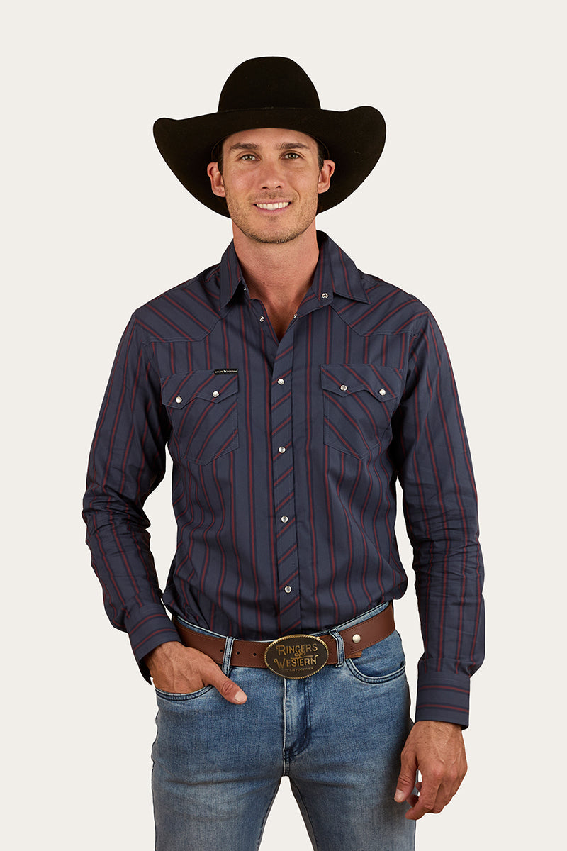 Ringers Western Mapleton Mens Western Shirt Stripe