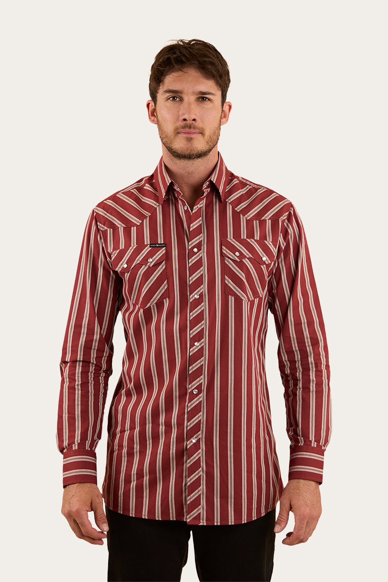 Ringers Western Mapleton Mens Western Shirt Stripe