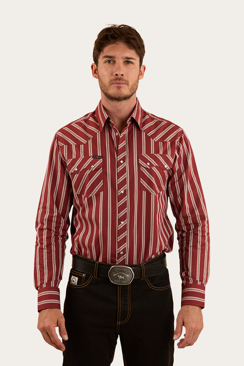 Ringers Western Mapleton Mens Western Shirt Stripe