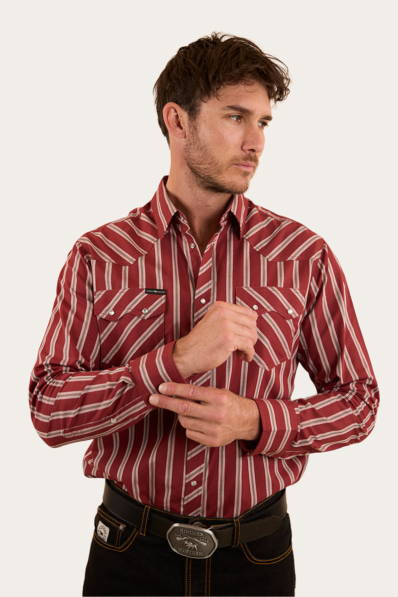Ringers Western Mapleton Mens Western Shirt Stripe
